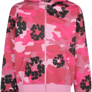Denim Tears Pink Camo Hoodie