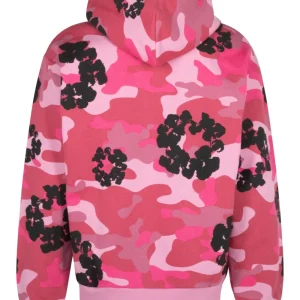 Denim Tears Pink Camo Hoodie