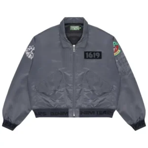 Denim Tears Trans-Atlantic Flight Jacket Steel Blue