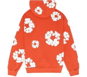 Denim tears cotton wreath hoodie orange